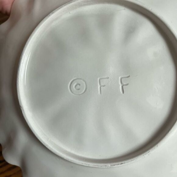 Vintage 1980s Fitz & Floyd April Flower Plates Bowls Lot of 4 - Picture 3 of 3